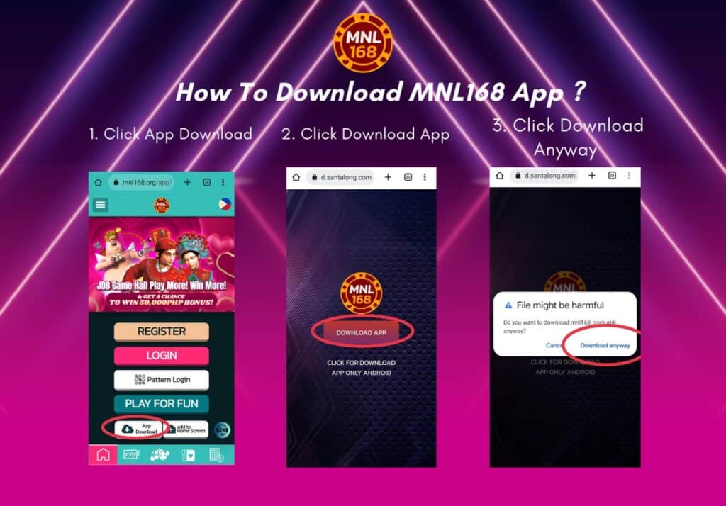 How To Download MNL168 App