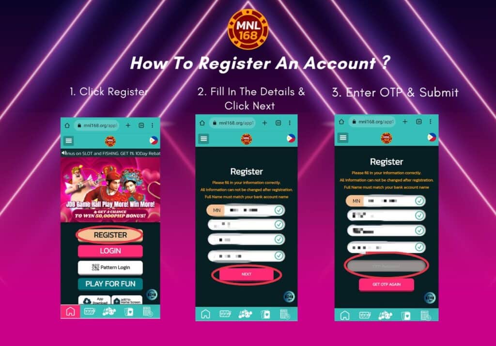 How To Register An Account