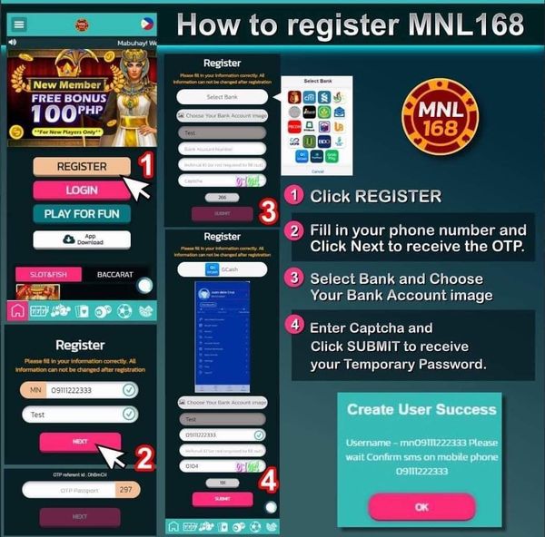 Steps to register